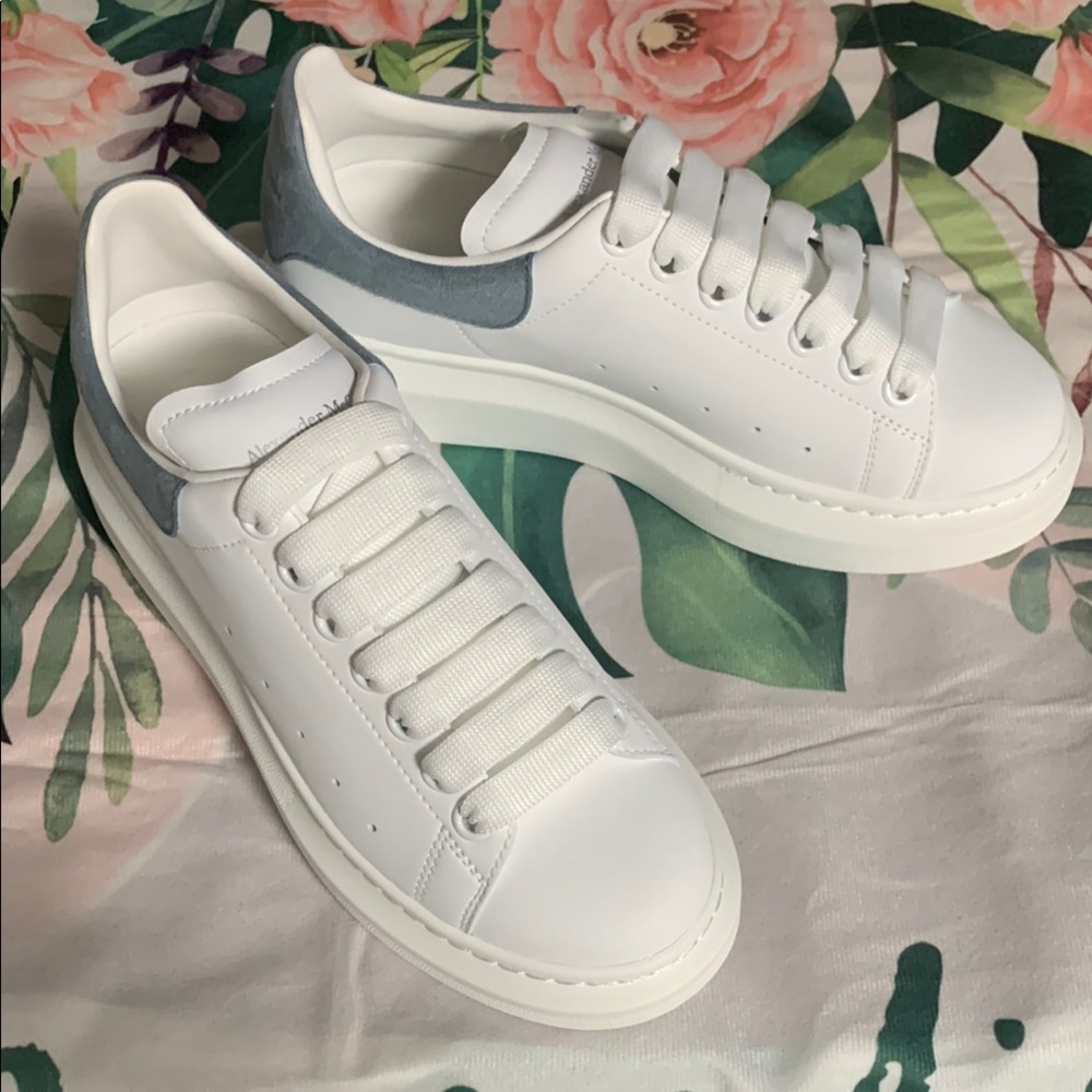 Alexander McQueen White and Gray Sneakers